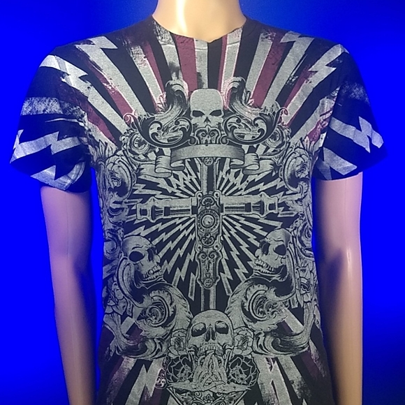 Chemistry Gothic Skulls and lightning size M - Picture 5 of 14
